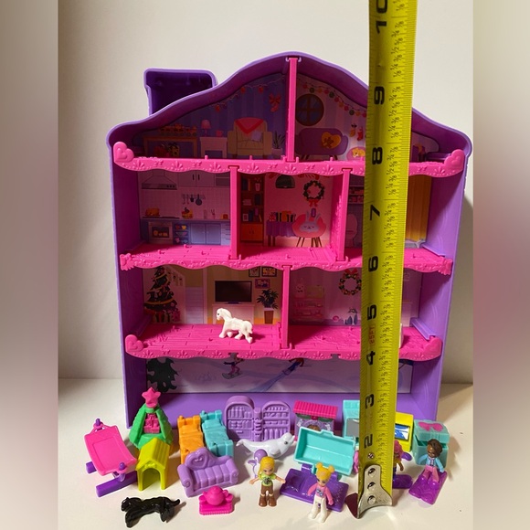 Polly Pocket Christmas Advent Calendar Mini Dolls And Accessory Lot Mattel 2021 - Picture 2 of 8